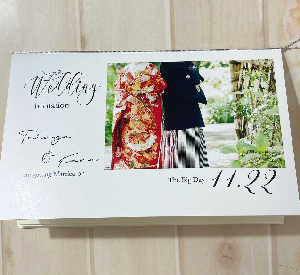 PHOTO招待状 typeB/set