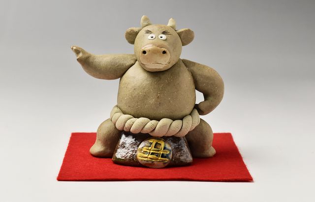 ささきようこさん作陶人形　寿老人未、横綱初日の出戌　2体セット ささきようこさん作陶人形 寿老人未、横綱初日の出戌 2体セット 【公式