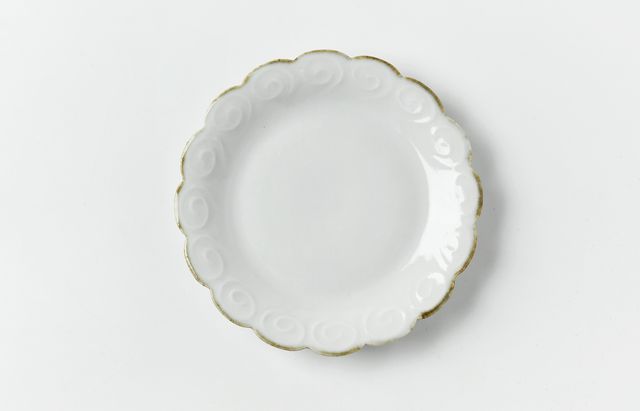 稲村真耶 白磁輪花楕円小皿 ｜ 暮らしのうつわ花田 和食器 通販