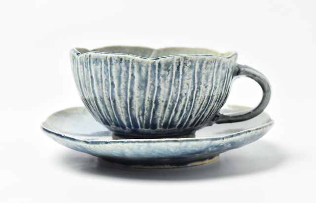 新品未使用　松浦コータロー　レンゲ2点 松浦コータロー 九谷手扇猫文レンゲ小付 レンゲ ネコ 新品未使用