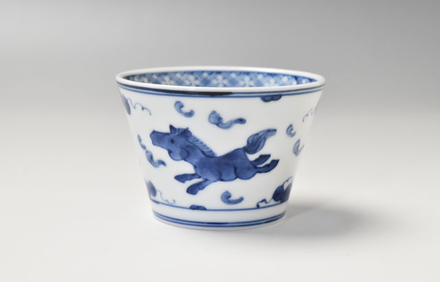 吉岡将弐　器　2枚セット　食器 吉岡将弐 マルチカップ 染付花文 ｜ 暮らしのうつわ花田 和食器 通販