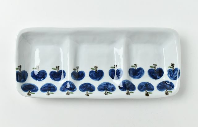 城進さんのカップと角皿セット 城進さんのカップと角皿セット 城進 14A 鉄絵角皿中 ｜ 暮らしのうつわ