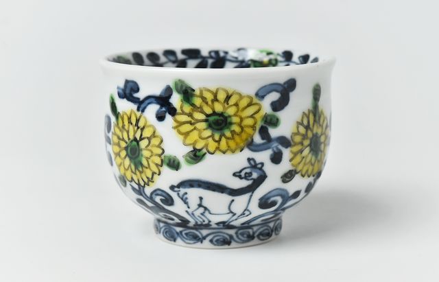 正木春蔵 色絵牡丹文マグカップ 正木春蔵 色絵染附 草花文マグカップ ｜ 暮らしのうつわ花田 和