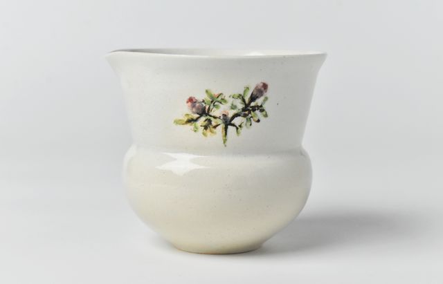 松本郁美 13D 貫入灰釉蓋碗（花鳥） ｜ 暮らしのうつわ花田 和食器 通販