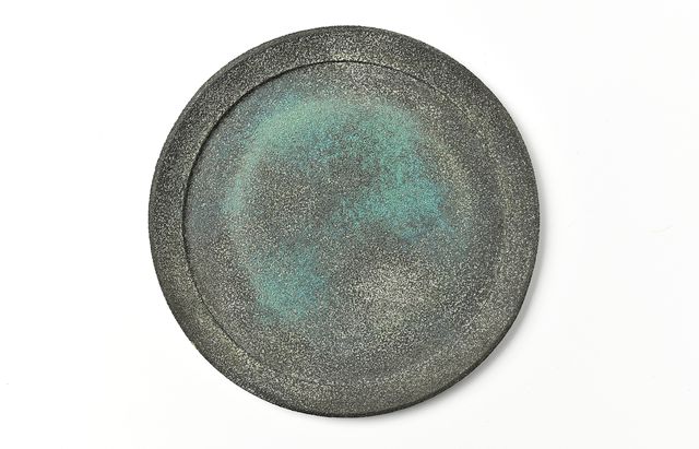 野口悦士 244 緑青平皿 ｜ 暮らしのうつわ花田 和食器 通販