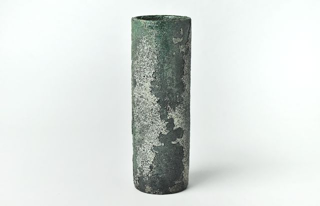 古民家蔵出し　花入れ 七代 中川浄益 透彫花入 19世紀 千家十職 透彫