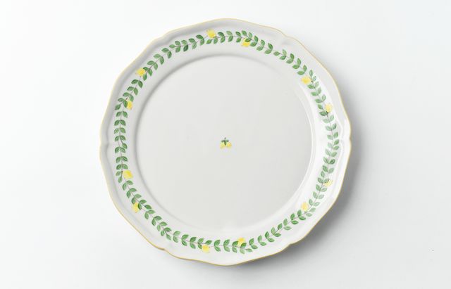 未使用　阿部慎太朗さん　花形リム　８寸皿　檸檬　プレート　レモン　２枚 未使用 阿部慎太朗さん 花形リム 8寸皿 檸檬 プレート レモン 2枚