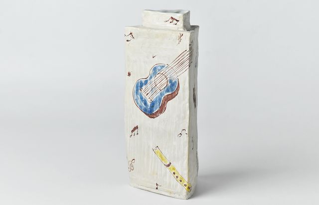 古川桜 63 花器4（色絵ムシカリ） ｜ 暮らしのうつわ花田 和食器