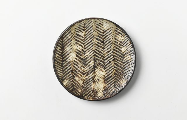 佐川岳彦 荒組竹皿（小） ｜ 暮らしのうつわ花田 和食器 通販