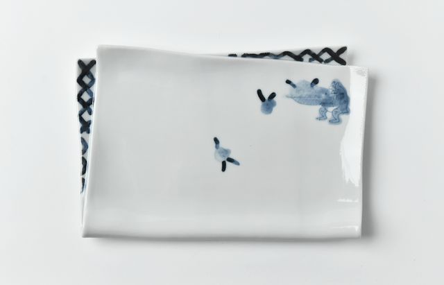 西山芳浩　ガラス　花器　2点セット 西山芳浩 ガラス 花器 2点セット