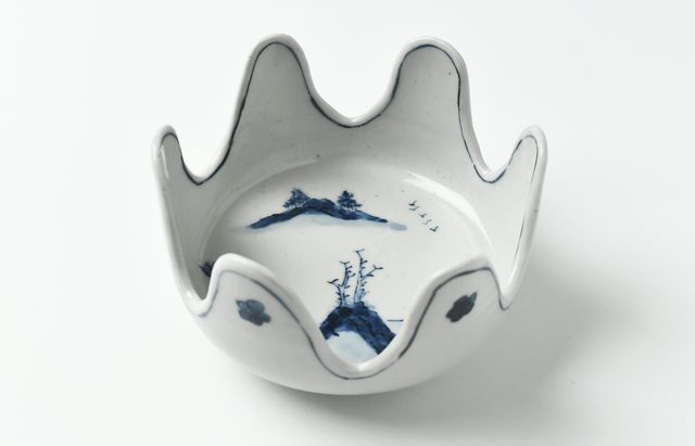 幹山繁太 9 染付魚形向付（5客揃） ｜ 暮らしのうつわ花田 和食器 通販