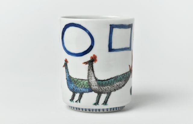 正木春蔵 色絵染附 草花文マグカップ ｜ 暮らしのうつわ花田 和食器 通販