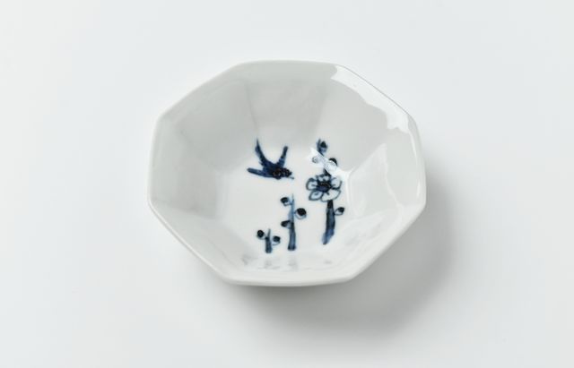 正木春蔵 色絵染附 双蝦文輪花小皿Vol.4 ｜ 暮らしのうつわ花田