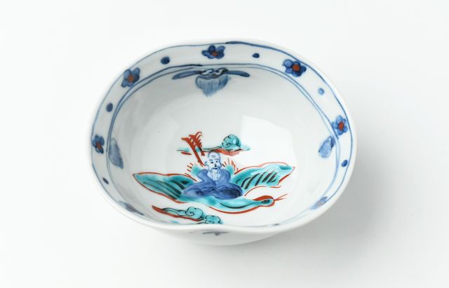 横井佳乃 16 4.5寸深鉢 色絵 コマ ｜ 暮らしのうつわ花田 和食器 通販