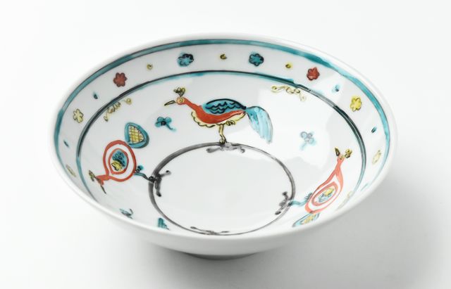 横井佳乃 16 4.5寸深鉢 色絵 コマ ｜ 暮らしのうつわ花田 和食器 通販