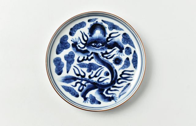 岩永浩 雲龍文突立5寸皿