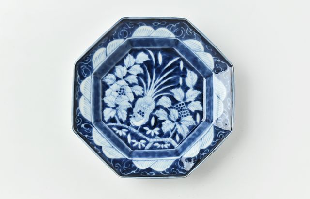 岩永 浩 芙蓉手花鳥文輪花リム7寸皿 ｜ 暮らしのうつわ花田 和