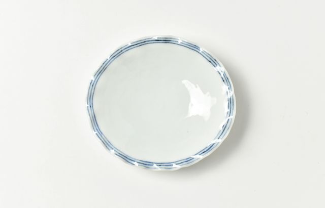 【美品】稲村真耶　楕円　舟形　鉢　4点セット　25×15.5 稲村真耶 湖水釉輪花楕円小皿 ｜ 暮らしのうつわ花田 和食器 通販