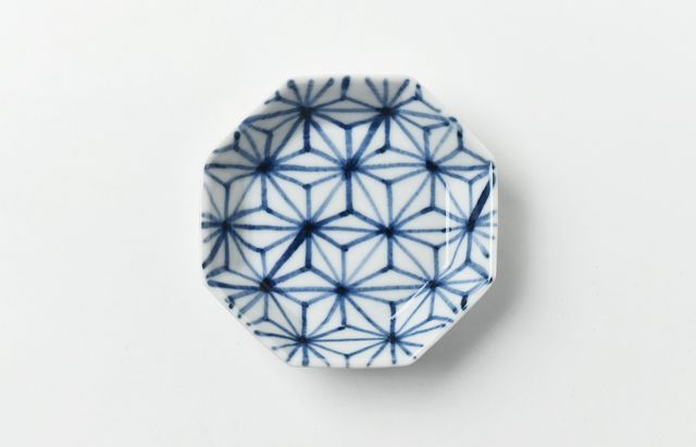 海野裕 14 麻の葉八角小皿 ｜ 暮らしのうつわ花田 和食器 通販