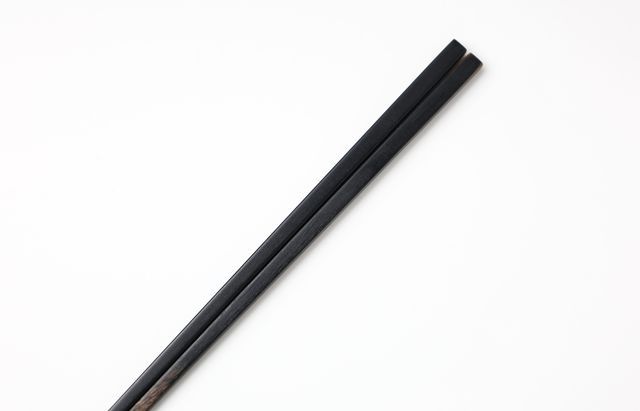花田(山中・越前・その他の漆器) 極細箸（黒）