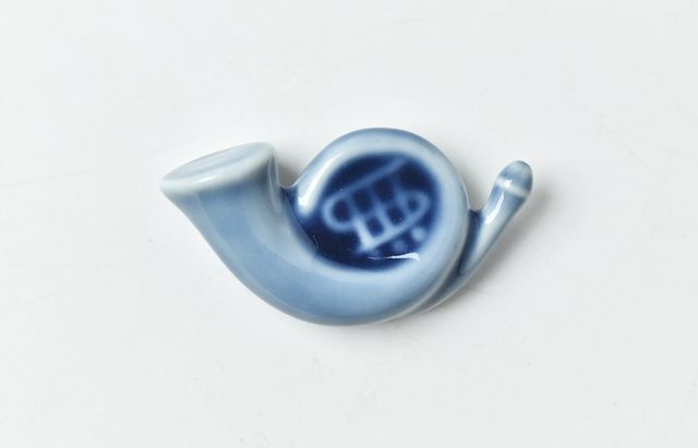 色絵蓮葉形深向附 21-3 義山　菓子器　水色　渦　坂本葉留夫作　新品 小坂大毅 うつわや涼一石 by ryoisseki-online | 食器