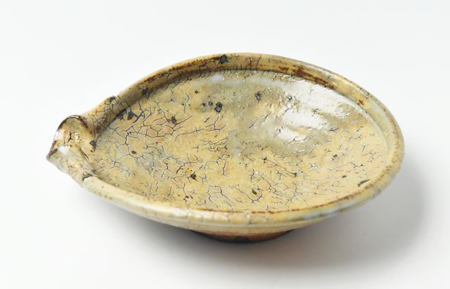 工藤和彦 7 黄粉引平片口鉢 ｜ 暮らしのうつわ花田 和食器 通販