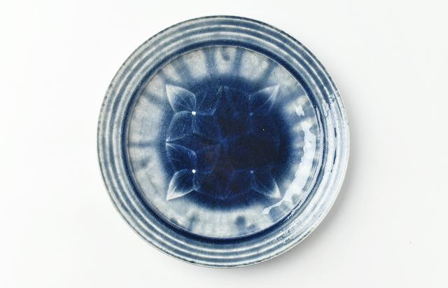 雪ノ浦裕一 藍釉鎬小皿 ｜ 暮らしのうつわ花田 和食器 通販