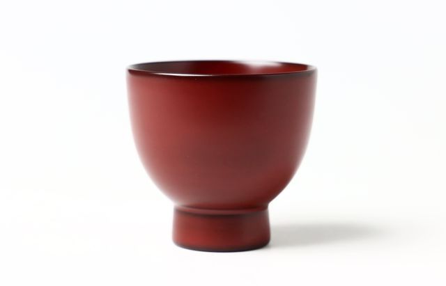 玉山保男（艸工房） 酒杯 本朱 ミズメ
