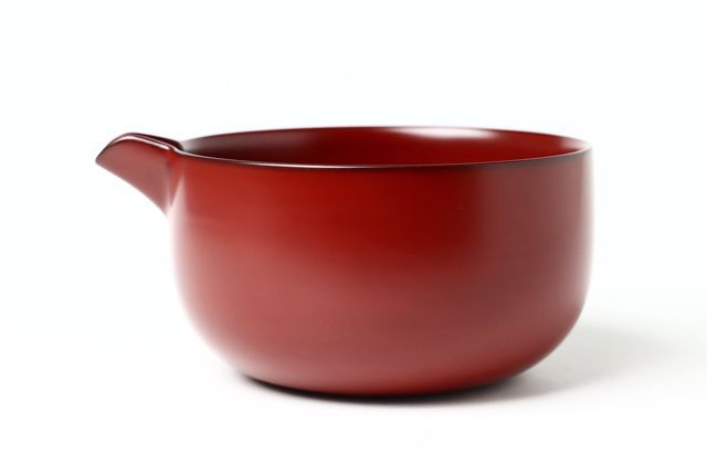 玉山保男（艸工房） PLATE（5寸5分）本朱 トチ ｜ 暮らしのうつわ花田