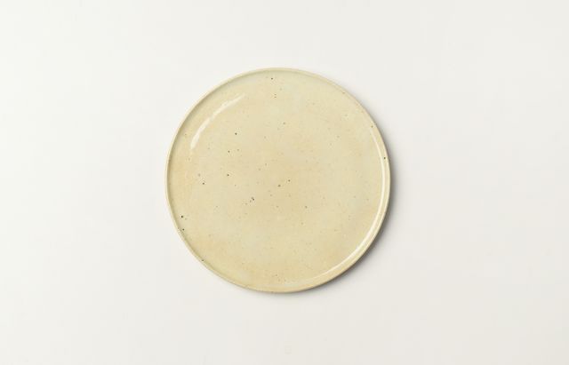 杉本寿樹 灰釉折縁4寸皿【H】