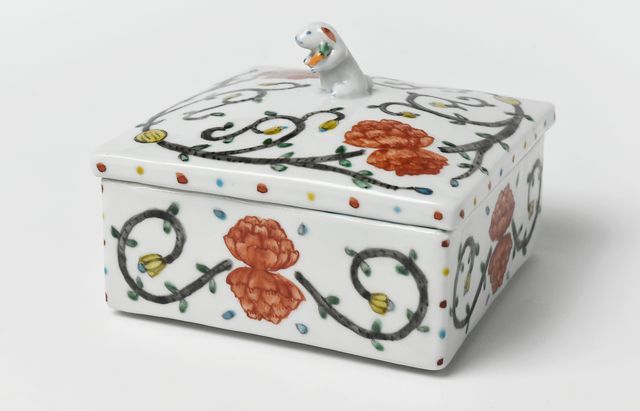 陶器製重箱☆ 重田 良古 うさぎ陶箱 ｜ 暮らしのうつわ花田 和食器 通販