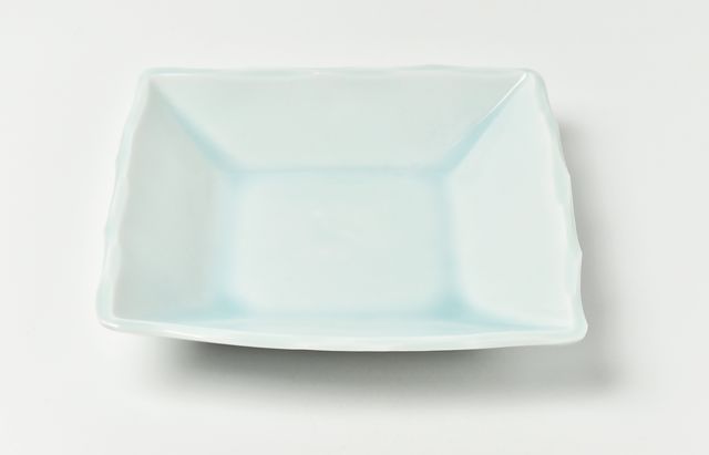 陶房独歩炎 3 青白磁四方7寸鉢 ｜ 暮らしのうつわ花田 和食器 通販