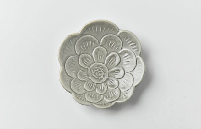 河上智美 チェック文取り皿 ｜ 暮らしのうつわ花田 和食器 ガラス食器 通販