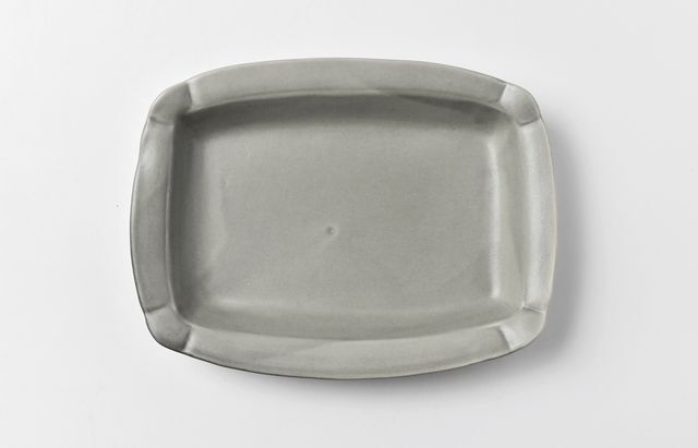 阿部春弥 グレーレクタングルA ｜ 暮らしのうつわ花田 和食器 通販
