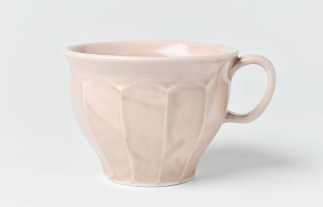 阿部春弥・みか ピンク面取スープマグ ｜ 暮らしのうつわ花田 和食器 通販