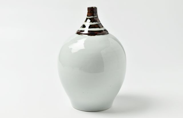 日下華子 鉄絵コマ花器（大） ｜ 暮らしのうつわ花田 和食器 通販