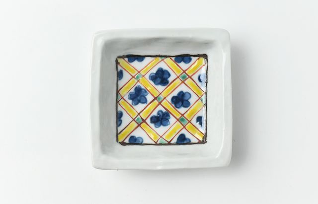 中尾万作 25 ルリ釉楕円小皿 ｜ 暮らしのうつわ花田 和食器 通販