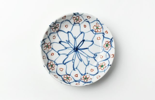 中尾万作 85 両あみ輪花6寸皿 ｜ 暮らしのうつわ花田 和食器 通販