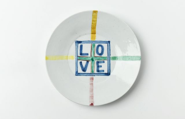 中尾万作 LOVE7寸皿 ｜ 暮らしのうつわ花田 和食器 通販