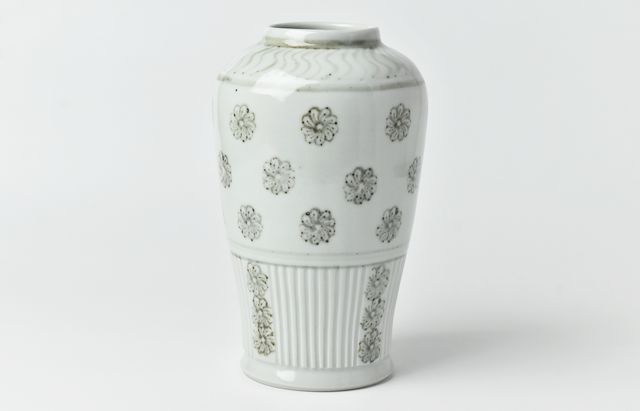 稲村真耶 渋蒼釉赤絵壺 ｜ 暮らしのうつわ花田 和食器 通販