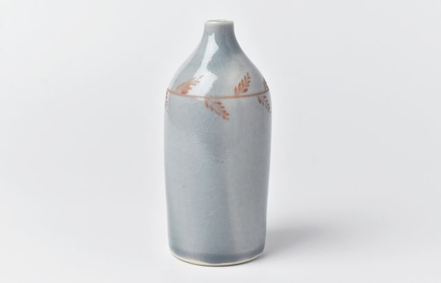 送料無料　古い藍釉小瓶　高14.5ｃｍ 稲村真耶 渋蒼釉小瓶B ｜ 暮らしのうつわ花田 和食器 通販