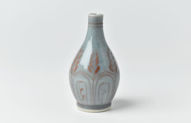 稲村真耶 渋蒼釉小瓶B ｜ 暮らしのうつわ花田 和食器 通販