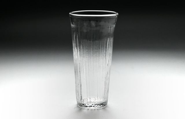 西山芳浩　ガラス　花器　一輪挿し 西山芳浩 細しのぎグラス（高） ｜ 暮らしのうつわ花田 和食器 通販