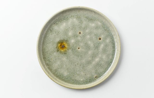 余宮隆 60A 灰釉 7寸盆皿