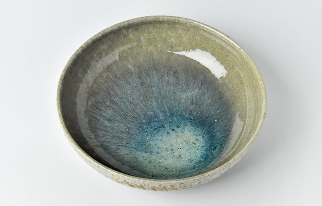 余宮隆 86 自然灰釉尺盆皿 ｜ 暮らしのうつわ花田 和食器 通販