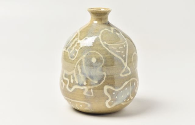 余宮隆 113 魚柄一輪差し