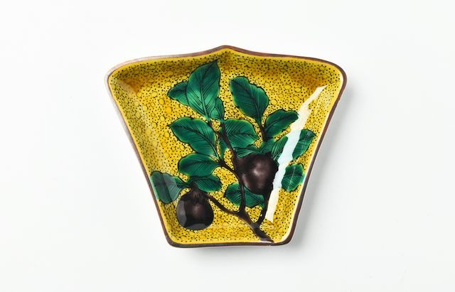 池島直人 4B 青手茄子図変形皿 ｜ 暮らしのうつわ花田 和食器 通販