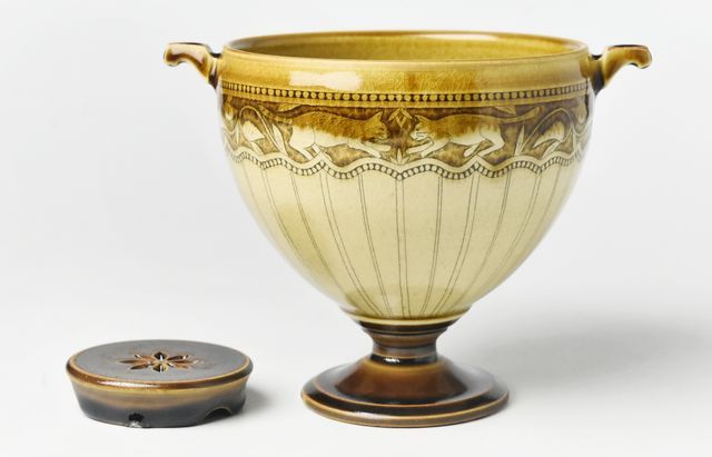 増渕篤宥 3 釉象嵌猫紋氷桶 ｜ 暮らしのうつわ花田 和食器 通販