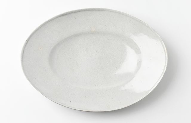 林拓児 45 黒釉楕円皿大 ｜ 暮らしのうつわ花田 和食器 通販