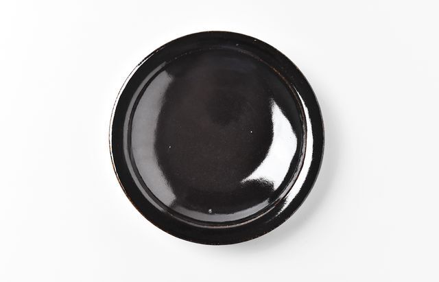 城進 55 アメ釉6寸皿